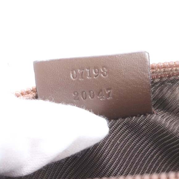 Gucci GG Canvas 07198 Leather Handbag Tote Brown Women's - Picture 10 of 10